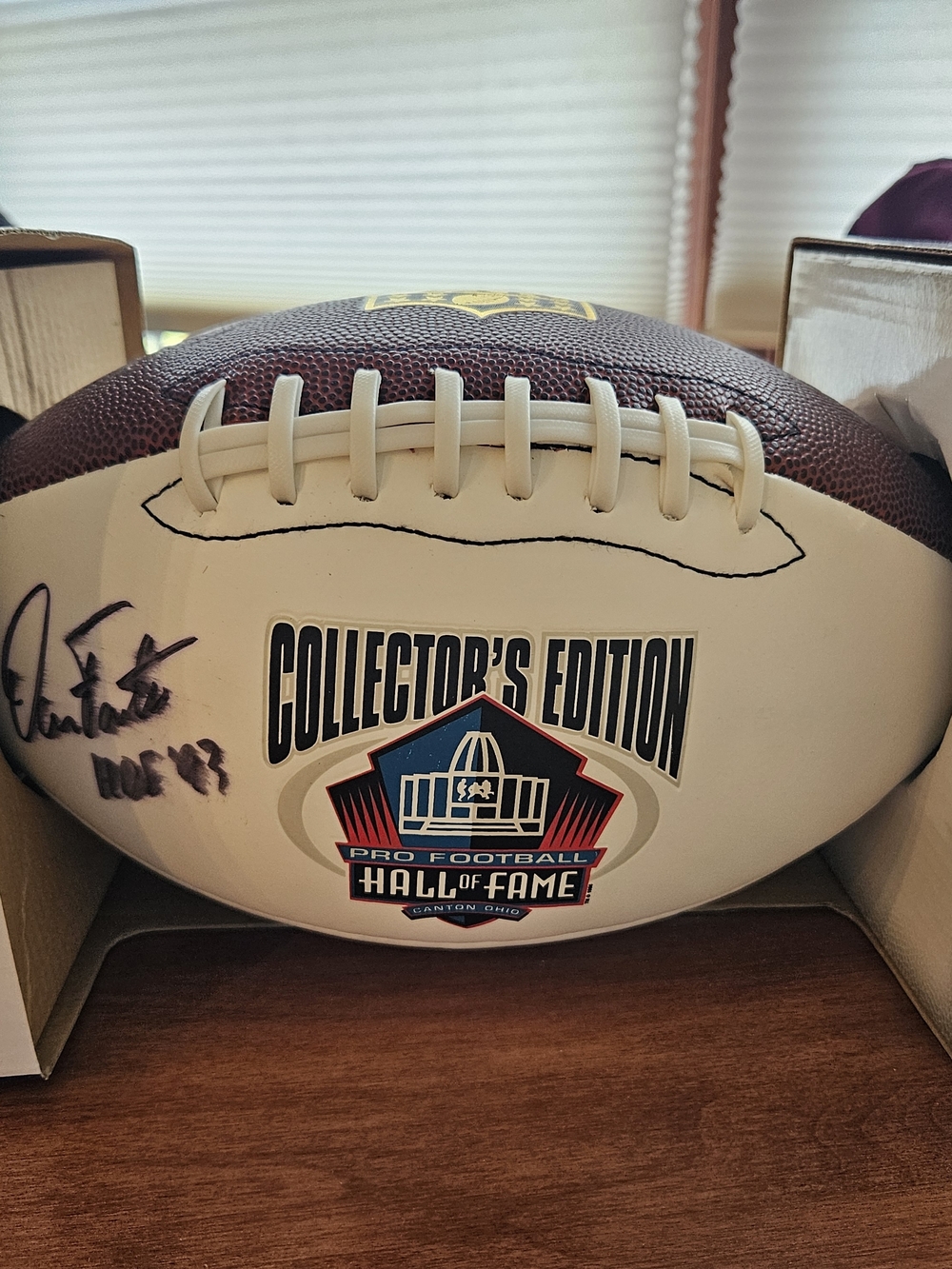 Dan Fouts Collector's Edition 1993 Hall of Fame Autographed Football